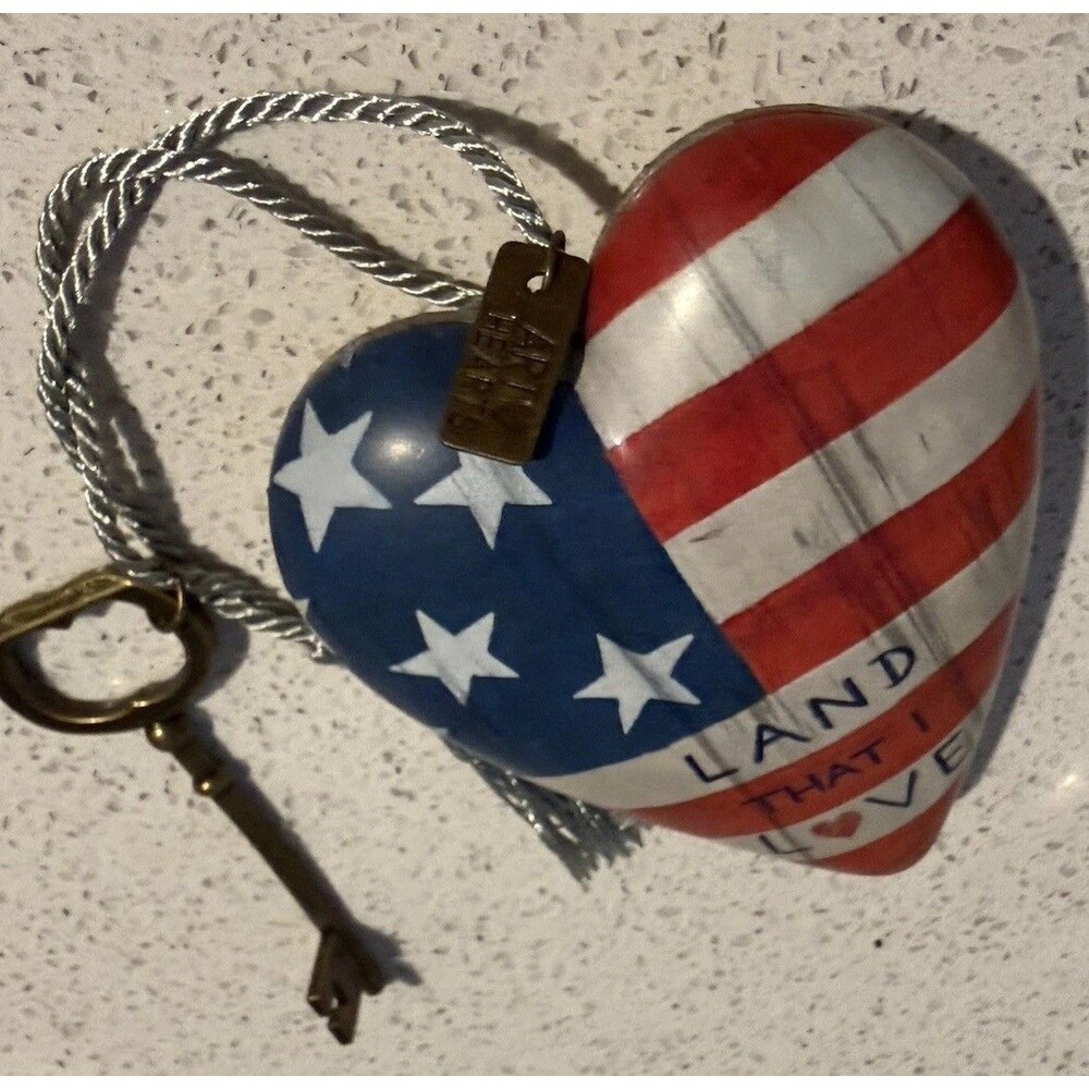 Land That I Love Key Ornament Gift For Patriotic Gift Or Tributes To Service Mem